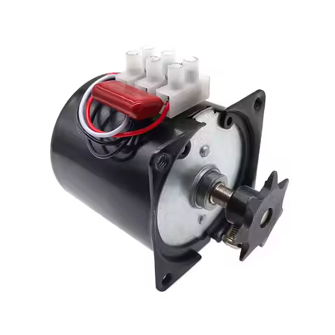60KTYZ Claw Pole Synchronous Motor AC220V 14W Gear Motor With Chain Gear 2.5RPM 5RPM 10RPM Permanent