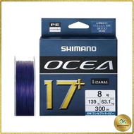 Shimano PE Line Ocea 17+ PE 300m LD-A71Y Size 8 (139lb) SW Navy