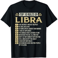 Top 10 Rules Of Libra - Astrology Horoscope Zodiac Sign T-Shirt