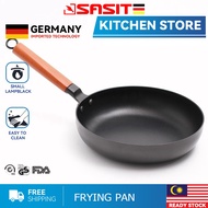 SASIT Ancient Method Handmade Cast Iron Frying Pan Old Iron Pot Gift Pot 26cm Frying Pan Thickened Frying Non-stick Pan