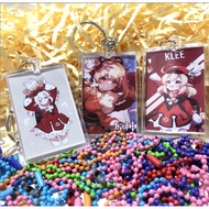 GANTUNGAN GENSHIN IMPACT KEYCHAIN / GENSHIN IMPACT CHARACTER KEYCHAIN / KLEE KEYCHAIN, HU TAO KEYCHA