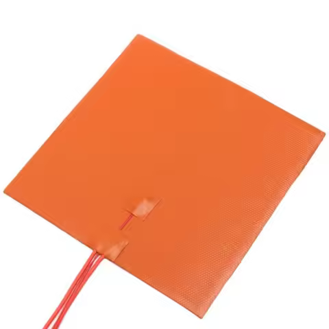 480*480mm 220v Silicone Heater Heated Bed Build Plate Adhesive Backing + 100k