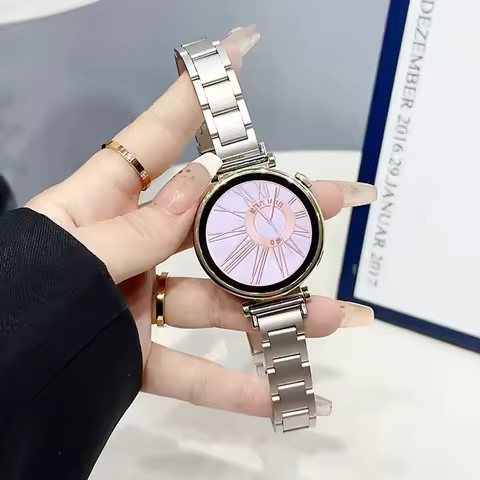 18mm 20 22mm Slim Bracelet for Huawei Watch GT4 41mm Women Strap Stainless Steel Band for Samsung Ga
