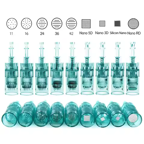 30PCS DermaTool Bayonet Needles Cartridge for Dr Pen A6S Nano/11 Pin/24 Pin/36 Pin/42 Micro Skin 0.2