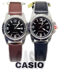 (กันน้ำ) Casio นาฬิกาข้อมือผู้หญิง สายหนัง สีทอง วันที่ นาฬิกาคาสิโอ้ ใส่ทำงาน Quartz นาฬิกาผู้หญิง สายหนัง RC633