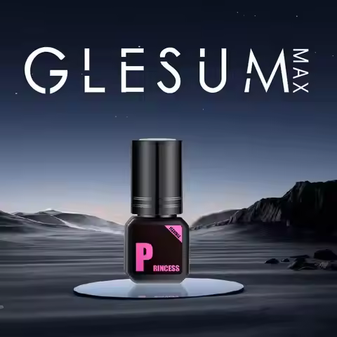 Glesum Eyelash Glue Princess 0.5s-1s Dry Oil And Water Resistant Retention time 7-9 Weeks Soft Eyela