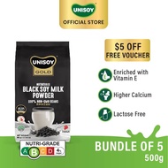 Bundle 5 UNISOY Nutritious Black Soy Milk Powder 500G