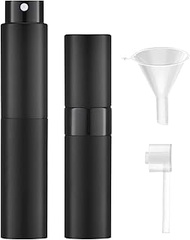 KU Perfume Atomiser, Refillable, Pack of 2 Empty Travel Size Perfume Atomiser, 8 ml Mini Portable Sp