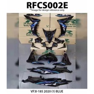 RAPIDO RACING BODY COVER SET SYM VF3I 185 2020 (1) BLUE / BLACK