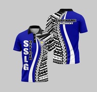 SSLG Full Sublimation Unisex Polo Shirt【FREE custom name】