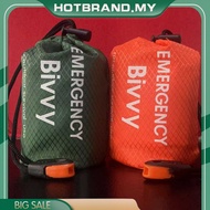 [Hotbrand.my] Emergency Bivvy Bag Rescue Blanket Portable Thermal Bivy Sack for Camping Hiking Outdo