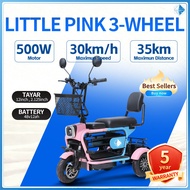 FERSON LITTLE PINK 3-Wheel Electric Bike | 48V 12Ah Lead Acid Battery | electric Motor/electric scoo