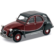 Classic Model Car WELLY 1:24 CITROEN 2CV 6 Charleston Front + Door Can Be Opened