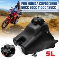 【Fours】รถจักรยานยนต์ Dirt Pit จักรยานถังน้ำมันเชื้อเพลิงสำหรับ Honda Crf50 Xr50 50/70/110/125 Cc
