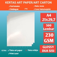Art carton paper 230 gsm A4 500 sheets a4 paper