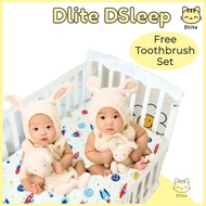 ✅ Dlite DSleep 100% Cotton Baby Cot Fitted Bedsheet 130*70cm Bed Sheet Mattress Cover