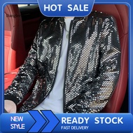 DL Fashionable Men Coat Baseball Style Coat for Men Stylish Sequined Baseball Jacket for Men Trendy 