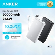 [CCC Certified] Anker Zolo Powerbank 10000mAh/20000mAh 22.5W Fast Charging Power Bank with Built-in 