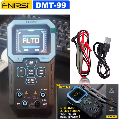 FNIRSI® DMT99 Digital Multimeter 9999 Counts Smart Professional Tester 1000V 10A True RMS Auto Range