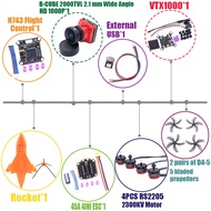 B-CUBE Rocket 5inch FPV Drone Frame Kit Carbon Fiber Racing Drone Quadcopter Freestyle INAV Beatflig