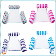 Water Hammock Inflatable Multi-functional Swimming Pool Float Inflation 3-Tube Foldable Water Pool C