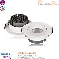 [PHILIPS Oem] PHILIPS Genuine Component LED Spotlight, 70MM Hole, White / Yellow / Neutral Light, CRI &gt;90