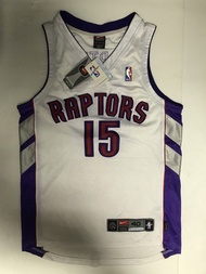 絕版 Nike NBA Toronto Raptors Vince Carter  Authentic Jersey多倫多速龍隊 15 球衣飛人卡達出場球衣背心