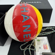 Chanel 19S Lucite Red Yellow Blue & White Beach Ball Bag with Gold Hardware