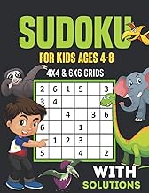Sudoku For Kids 4-8 With Solutions: Easy 300 Sudoku Puzzles Activity Books For Kids Ages 4, 5, 6, 7,
