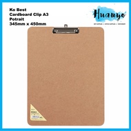[HUANYO] KOBEST A3 Cardboard Clip Drawing Clip Board Portrait/Landscape Paper Writing Pad for Office