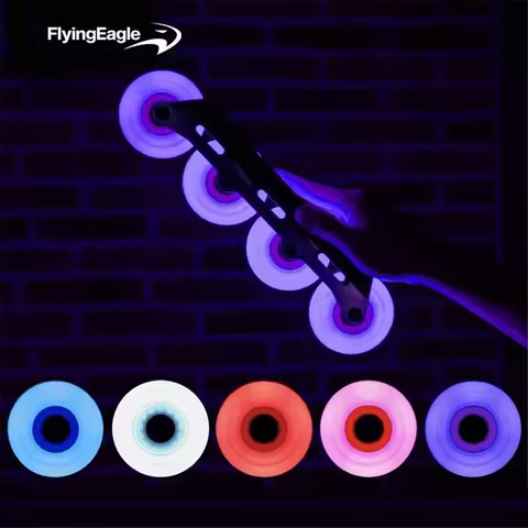 Inline Skate Led Wheel Luminous Wheel 88A 8PCS Flying Eagle 2024 Lazer Flash Skate Wheels Lighting S