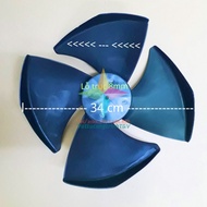 Cánh quạt 4 cánh ĐK 34 cm trục 8-12mm ngược chiều thay thế cho quạt điều hòa hơi nước
