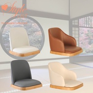 (LOCAL WARRANTY) Elegent, Modern Tatami Chair / Floor Chair / Legless Arm Rest Chair (PU Leather / Thick cushion)