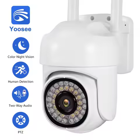 Yoosee WiFi IP Camera 5MP PTZ Camera Outdoor Waterproof Color Night Vision Motion Detection Auto Tra