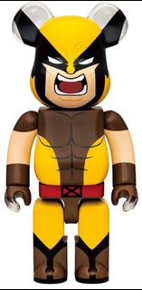 BE@RBRICK 庫柏力克熊 bearbrick WOLVERINE (BROWN Ver.) 金鋼狼 400% 100%