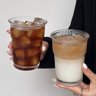 Glass cup, heat-resistant glass cup for tea, coffee, ice blend, juice 430ml-GW1004