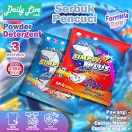 SIMPLY K PLUS Pewangi detergent powder sabun basuh baju Aroma Flora 5kg laundry EXCELLENT washing po