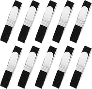 Dimeho 10 Pcs Buddy Tape Finger Straps Adjustable Padded Finger Splint Hook and Loop Washable Reusea