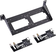 GeeekPi SBC Shelf 10 inch 1U Rack for DeskPi RackMate T1/T0/T2 Server Cabinet, with 2PCS Micro HDMI 