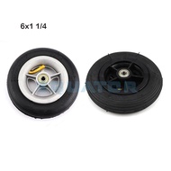 Motorcycle 6x1 1/4 Tyre 150MM Scooter Inflation Wheel Aluminium Plastic Hub Inner Tube Electric Scoo