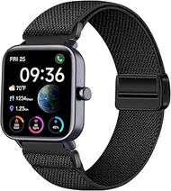Nylon Magnetic Strap Compatible Gloryfit Smart Watch IDW19, 22MM Elastic for Veryfit IDW13/IDW16/IDW