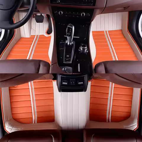 3D leather Waterproof Custom Car Floor Mats For Mercedes Benz C-CLASS S204 S205 S206 Estate C300 Coc