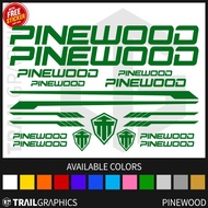 PINEWOOD Sticker Decal for Mountain Bike/Road Bike