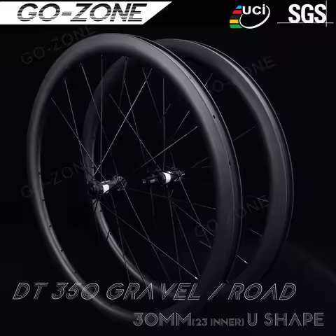 700c Gravel Road Light 30mm U Shape 23mm inner DT 350 Ratchet Carbon Wheels Disc Brake Center Lock U