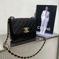 新到：CHANEL/香奈兒 黑金 貝嫂25 大方胖 鏈條單肩包，尺寸約：25*9*20#Chanel#chanel貝嫂香港註冊公司|正版正
