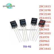 10PCS 2SC1815 2SC3198 2SC945 2SA1015 2SA1266 2SA733 TO-92 C1815 C3198 C945 A1015 A1266 A733 2SC2240 