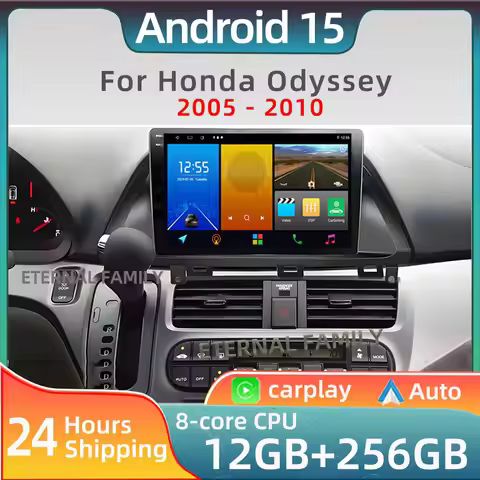 Car radio Android 15 For Honda Odyssey 2005 - 2010 Multimedia Video Player Navigation GPS Stereo Wir