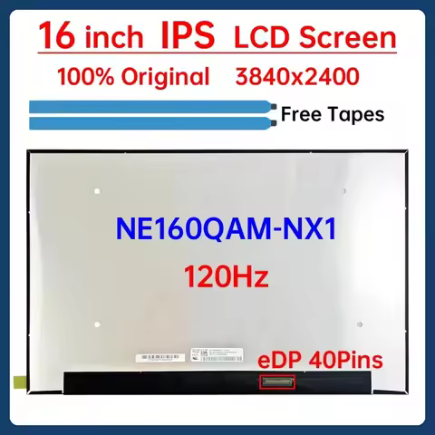16 Inch 120Hz Laptop LCD Screen NE160QAM NX1 NE160QAM-NX1 Display Matrix Panel Replacement 3840x2400
