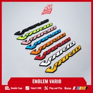 2PCS EMBLEM VARIO TIMBUL LOGO VARIO EMBLEM TIMBUL VARIO JAPAN 3D EMBLEM VARIO JEPANG 3D BUKAN STIKER