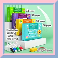 Tracing Writing Practice Exercise Book Workbook Erasable Pen Control Kids Early Learning Education A